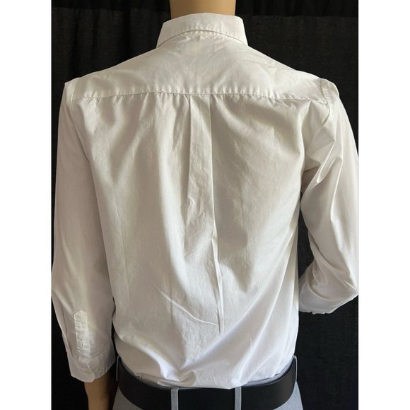 Nautica Men's Shirt Dress Button Down White Cotton 18 - Picture 5 of 7